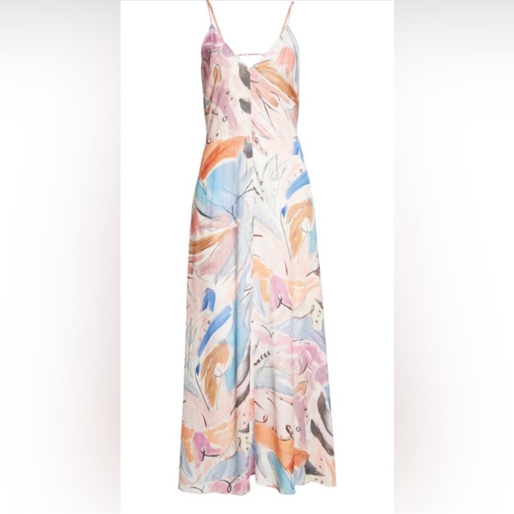 NWOT Ted Baker Lizybet V-Neck Strappy Maxi Dress sz TB 2 US 4-6 - Picture 3 of 8